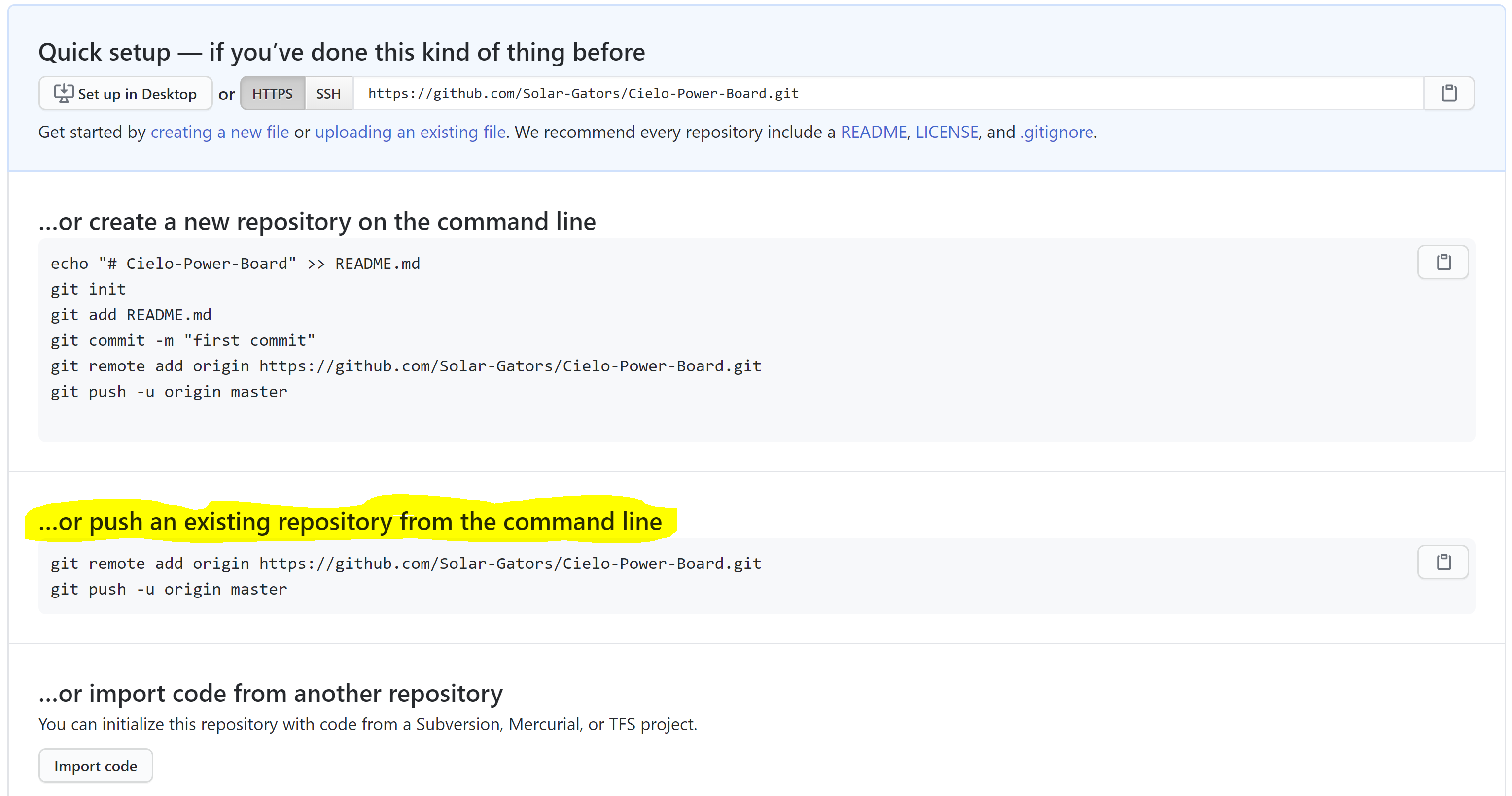 Push Repository